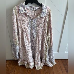 Free People Floral Tunic